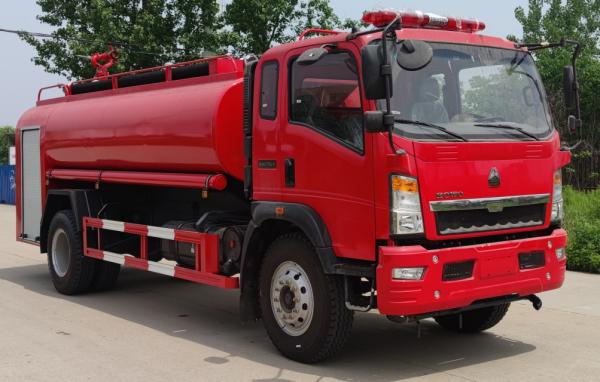 Caminhões de resgate do corpo de bombeiros de 6 rodas e 140 HP com capacidade para água de 8.000 litros
