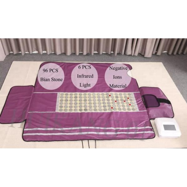 Lymph Drainage Far Infrared Sauna Blanket With 3 Zone Digital Controller
