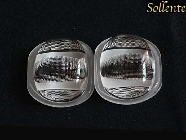 107MM Anti Glare Optical COB LED Glass Lens For 30W - 100W Street Light