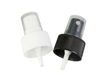 Plastic Ribbed Perfume Pump Sprayer 28/410 Black / White Color For Bottles