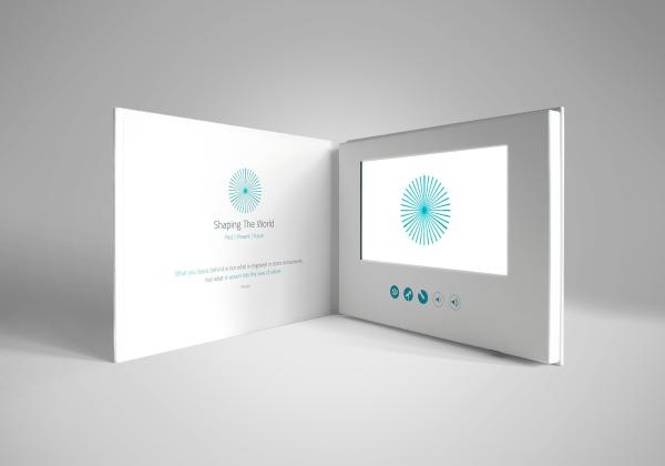 Portrait Landscape Bespoke Video Brochures / 4.3 Inch Printed Video Cards