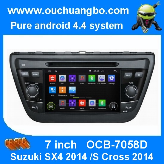 Ouchuangbo Pure Android 4.4 Car Radio DVD Stereo GPS Navigation for Suzuki SX4 /S Cross 2014 OCB-7058D