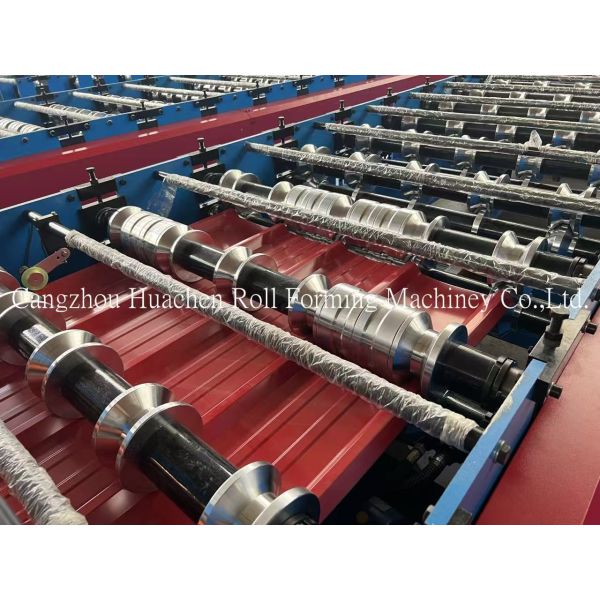 11 Stations 15m/min Speed 1200mm Width Metcopo Step Tile Roof Sheet Roll Forming Machine Roll Forming Equipment