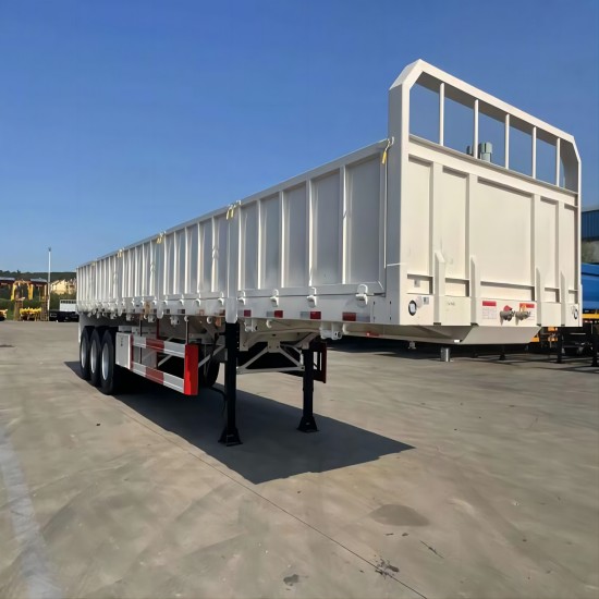 CIMC 40FT 2 Axles 7.5T tare weight 12.4*2.48m payload 40T JOST brand Two-speed manual operating landing gear fence Semi Trailer