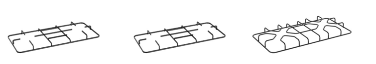 Rectangle Three Burner Gas Stove Kitchen 3 Burner Gas Cooker Customized