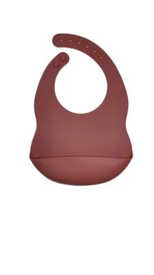 Mess Free Silicone Infant Feeding Bib With Pocket Customized With Size Is 3.5*30.6*20.8 cm And Weight Is 81 Gram