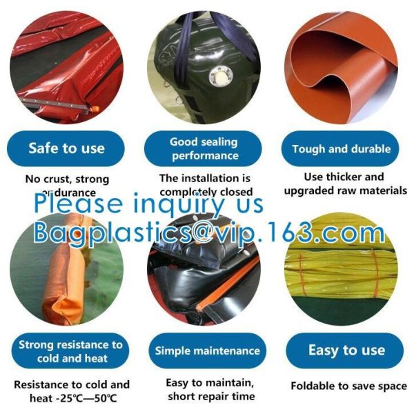 Flexible soft fabric TPU Frame Bag Bladders Water Tank Flexible Liquid Storage Fuel Pillow Tanks, Storage Transport