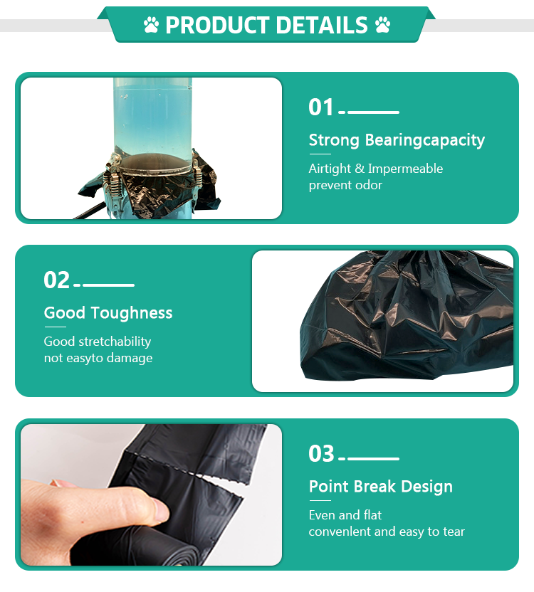 OEM мешок для удаления отходов для домашних животных биоразлагаемый компостируемый разлагаемый собачий кукурузный крахмал