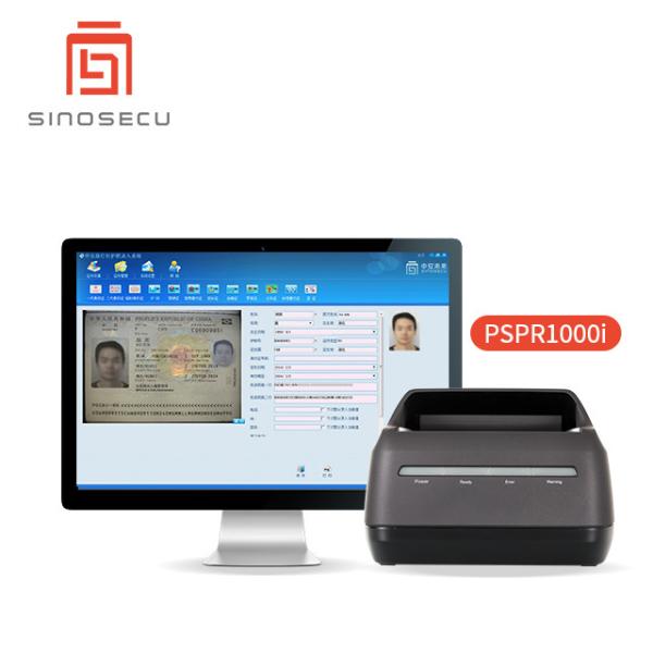 Entrada de dados de passaporte 400 DPI Resolução óptica 24 Bit Software de profundidade de cor e leitor