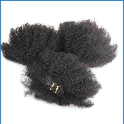 O cabelo humano peruano do Virgin não processado empacota o cabelo encaracolado profundo peruano do Virgin