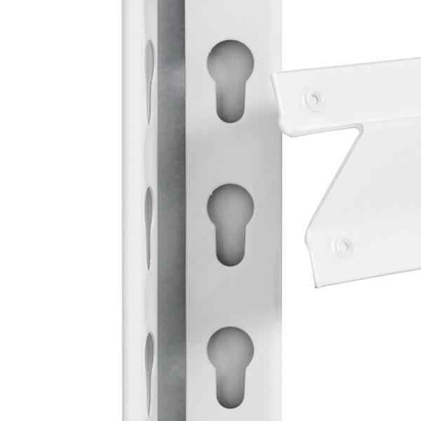 Boltless Rivet Metal Shelf Cabinet With Hidden Hanging Hole Column