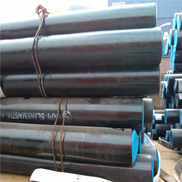 ASTMA53 API5L Round Black Carbon Steel Pipe Plain Screwed Finish