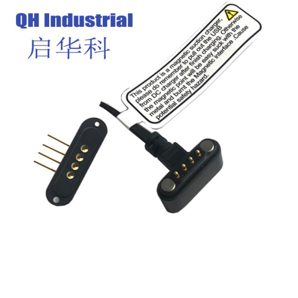 4pin 2.54mm Pitch United Kingdom ISO RoHS REACH Battery Connector Magnetic Power Connector