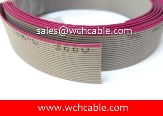 PVC Flat Ribbon Cable UL2651 #28AWG 10Pins 2.54mm Pitch Top Coated Conductors