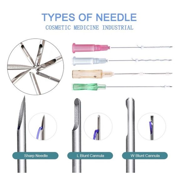 Hilos tensores PDO Beauty 23G 38mm 60mm para tensado facial