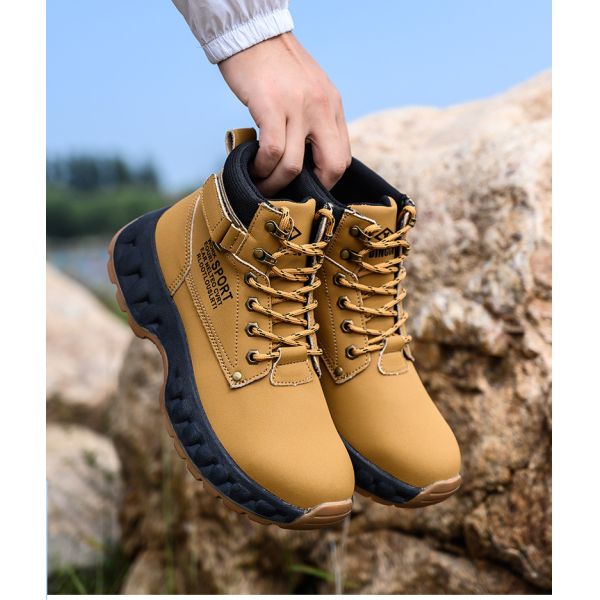 Botas de trabajo de seguridad Botas de seguridad de microfibra Botas de seguridad de Kevlar Botas de seguridad de suela de caucho Botas de trabajo