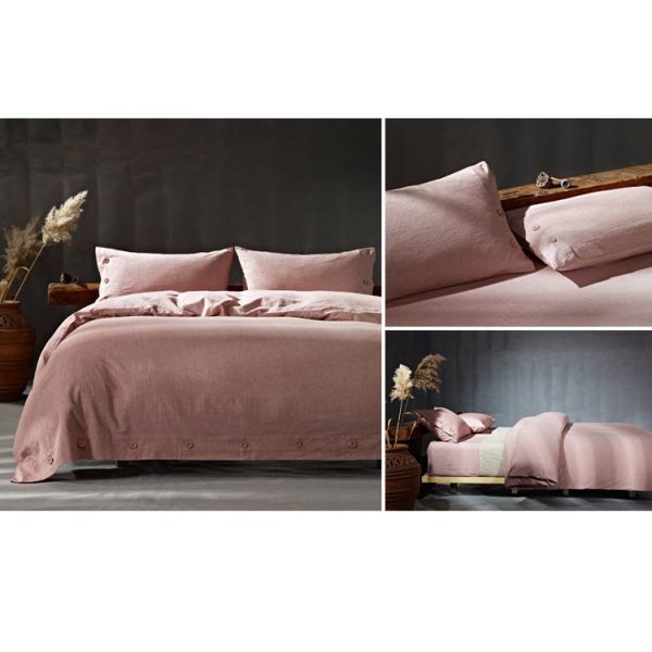 Soft Cotton Bed Sheets 4Pcs Multiple Colors Lightweight Fabric Size Optional