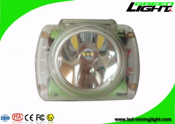 Rechargrable 6.8Ah Miners Cap Lamps Cordless Portable With Three Level Light