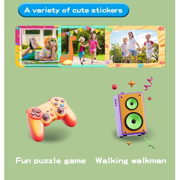 Y8 Children's Digital Camera 1080P HD Video Anti Blu Ray Children's Game Camera