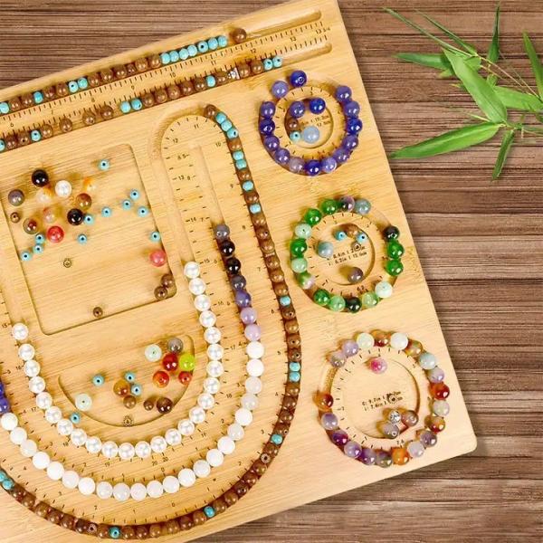 Bamboo Beading Board for Jewelry Making - Custom Size Eco-Friendly