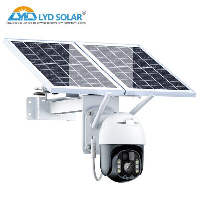 4mm Lens 4G Solar Security Camera Wireless TF Card 128GB 7W Mono Solar Panel