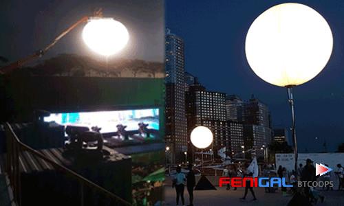 Balão de luz LED inflável de 800W com tripé: poderosa publicidade ao ar livre