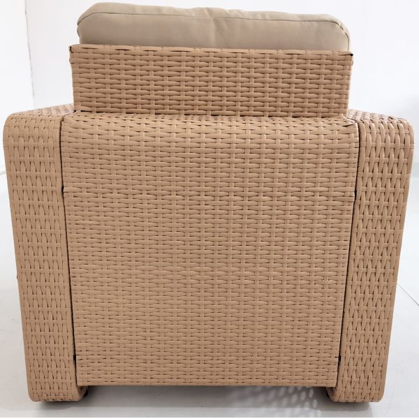 Factory New Style Set of 4 Garland Weaving Rattan Wicker Garden Leisure Conversation Coffee Table Sofa Set