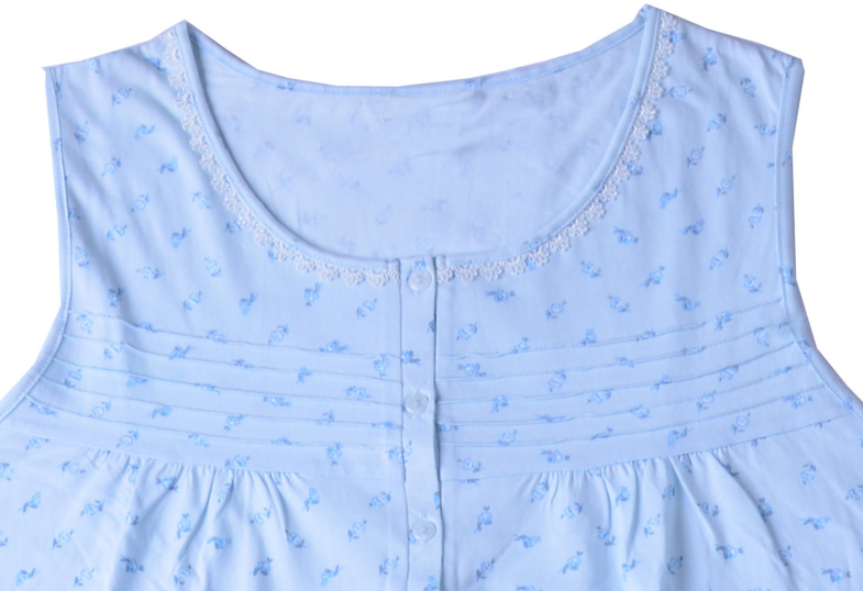 Customized Ladies Summer Nighties , Cute Women'S Long Nightgowns Lightweight