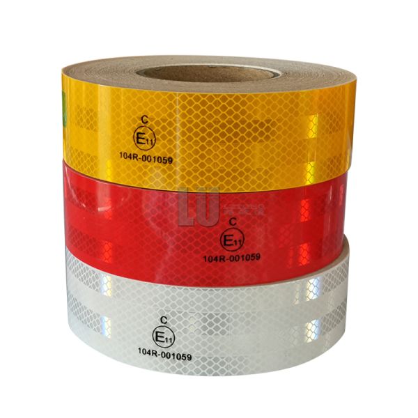 50mm*45.72m Size Yellow Conspicuity Tape Reflective Sticker 3 - 5 Years Durable