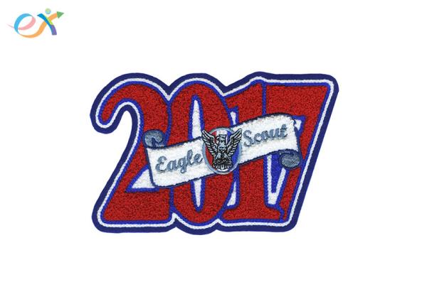Clothing Garment Logo Custom Chenille Patches 2017 Word Embroidery Letters Design
