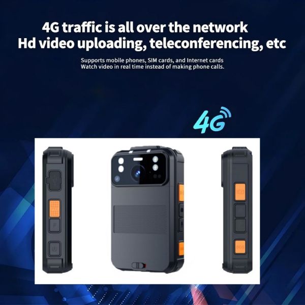 4G Wifi NFC BodyCam Night Vision Two-Way Video Audio Communication
