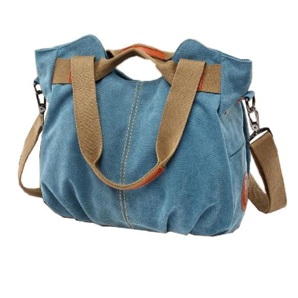 Сумки Tote разносторонних ретро женщин холста формы вареника