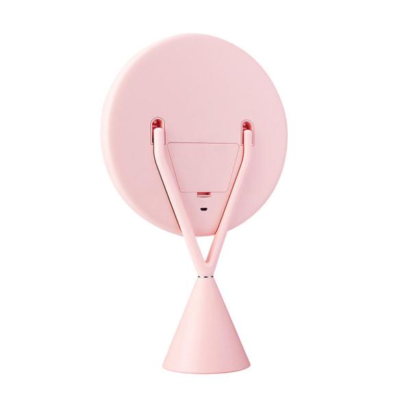 Desk Round DC5V 2A Travel Smart 5X Vanity Magnifying Makeup Mirror