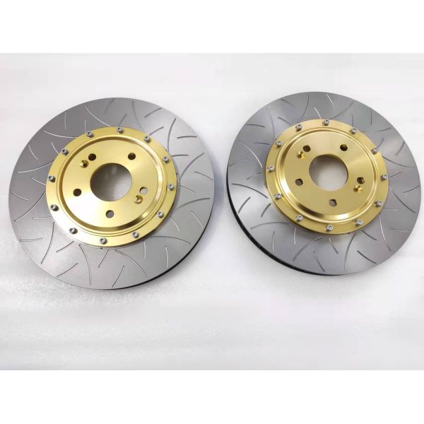Front Wheel Dragon 355x30 Brake Disc Bell Golden For Kia Sportage