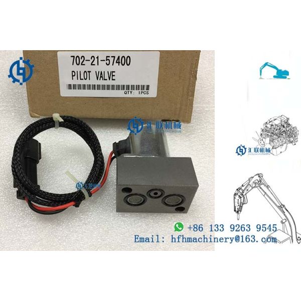 702-21-57400 эксплуатируемые пилотом части экскаватора Crawler KOMATSU клапана соленоида