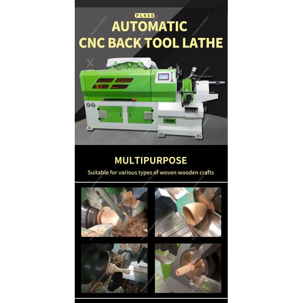 2700*1300*1400mm Automatic Feeding Wood Lathe Machine for Engraving and Turning Wood