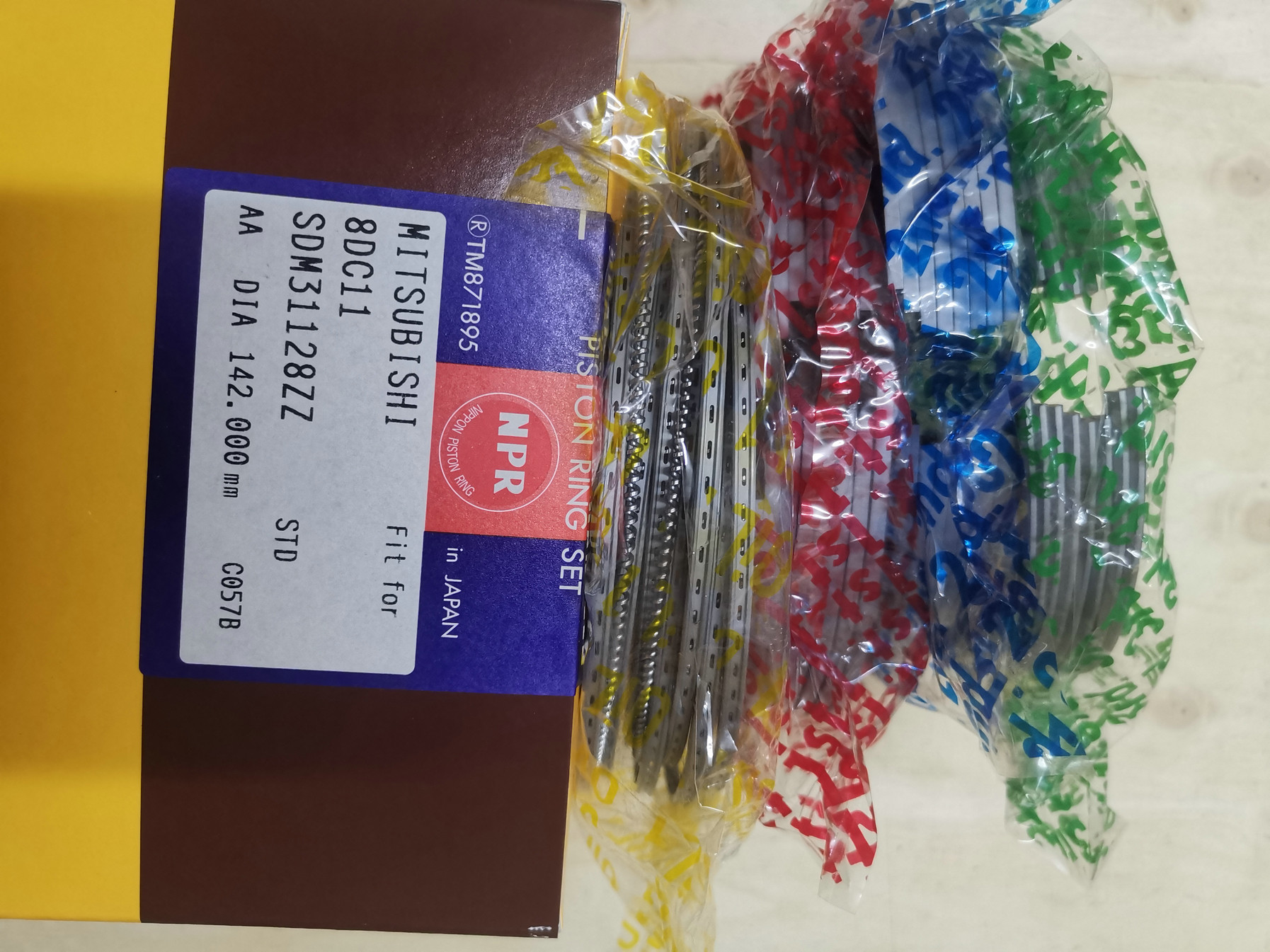 30617-50111 кольцо поршеня ME090588 для частей двигателя дизеля 8DC11 Мицубиси