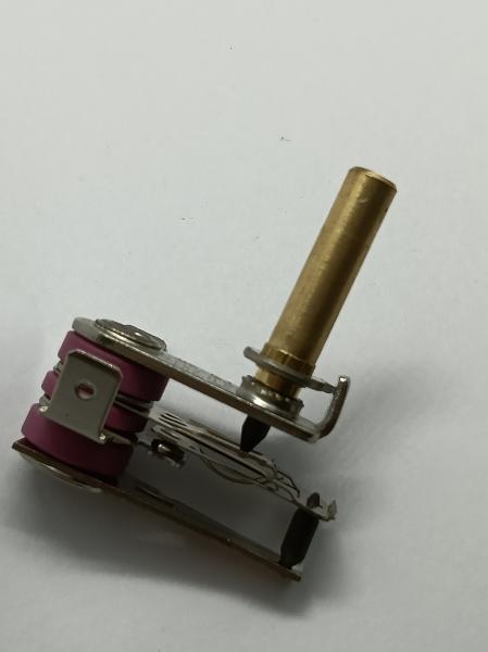 Adjustable Bimetallic Thermostat with 50-250 C Temperature Range and 100 Endurance Cycles