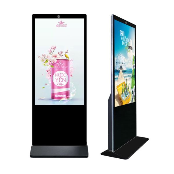 8 Array Microphone 55 AI Touch Screen Kiosk with Face Recognition Optional Printer and QR Code Scanner