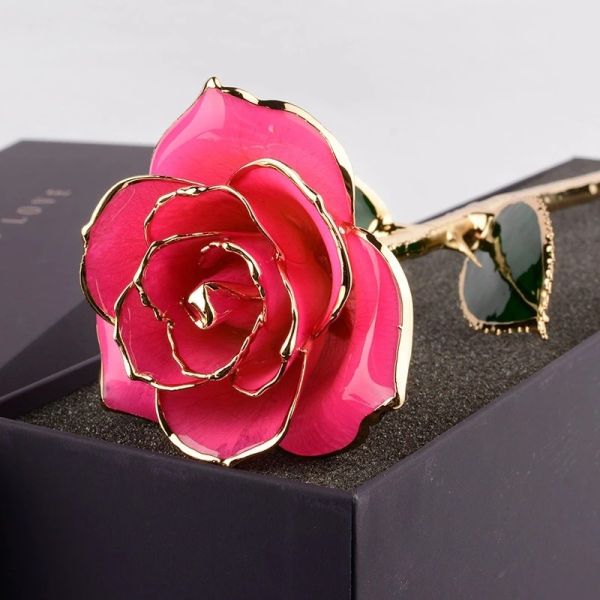 Valentine's Day Mother's Day Gift Of Real Rose Dipped In Gold New Arrival 24K Gold Plating Roses