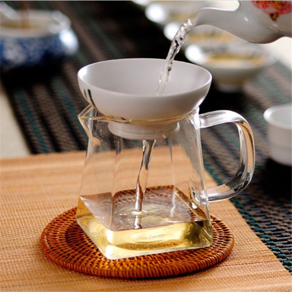 350ml 550ml 750ml 950ml Borosilicate Glass Tea Pot With Stainless Steel Infuser