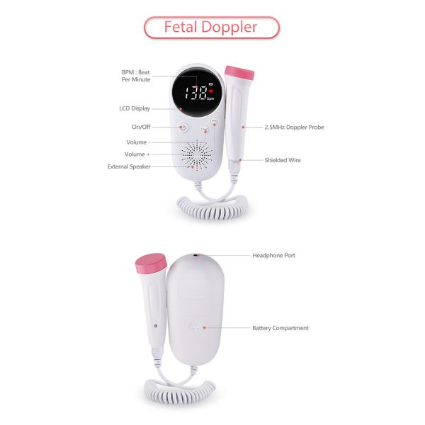 máquina fetal del latido del corazón del embarazo del monitor de corazón del PDA magnético de la succión 20mw