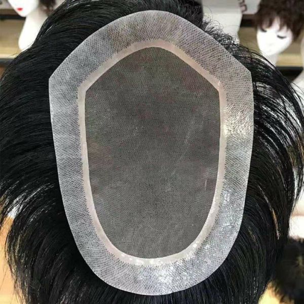 High Grade Human Hair Fashionable Toupee Small/Large/Average Size for the Stylish Man