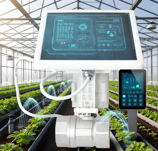Solar-powered WiFi Ball Valve IP67 Waterproof Stainless Steel SS304 for Horticulture Irrigation