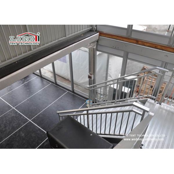 Solid Wall Double Decker Tents Clear Span Structures UV Resistant