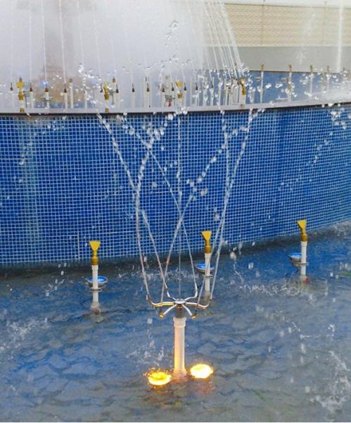 Stainless Steel Pirouette Fountain Jet  Nozzle Fountain Spray Head Pond Fountain Nozzles