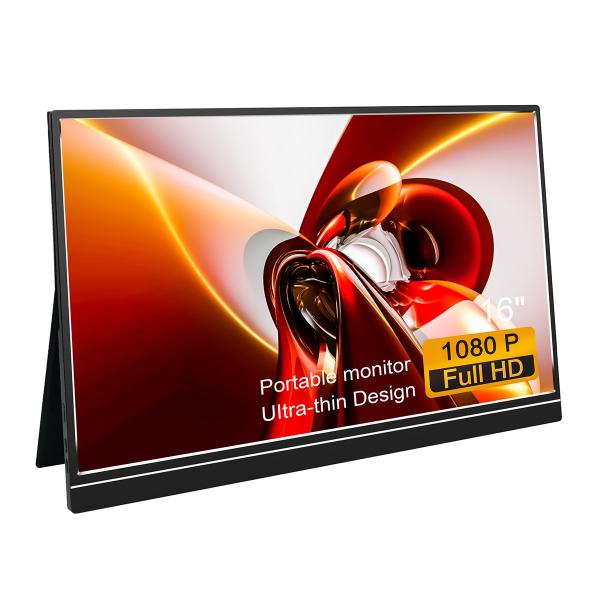 Tipo completo ultra fino C de 1920x1080P HD monitor portátil de 16 polegadas para o portátil