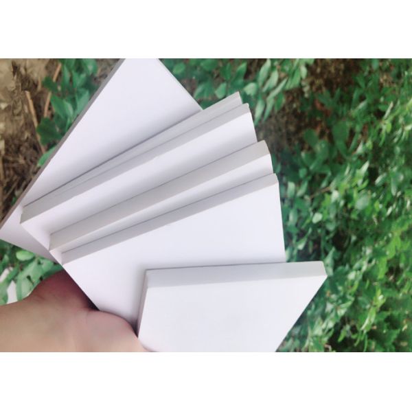 High Strength White Rigid PVC Foam Board Corrosion Resistance For Exhibits Booths