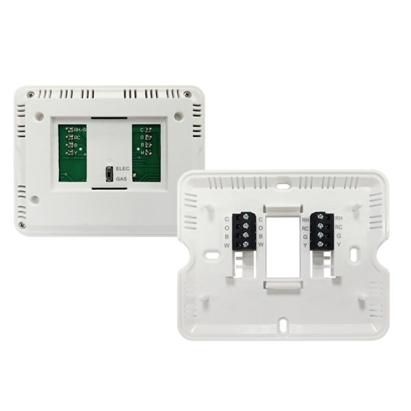 Digital HVAC Programmable Thermostat Electronic Room 24V LCD Battery Thermostat Offering Backlight Color White Blue Green and Temperature Control Ranges 44°F to 90°F 7°C to 32°C for Climate Solutions