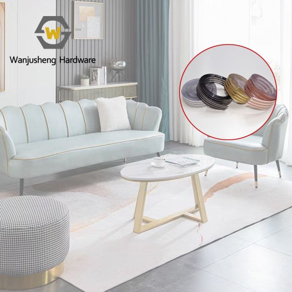 Furniture Accessories Decorative Straps Edge Webbing Sofa Hardware Stripe PVC Upholstery Stripes